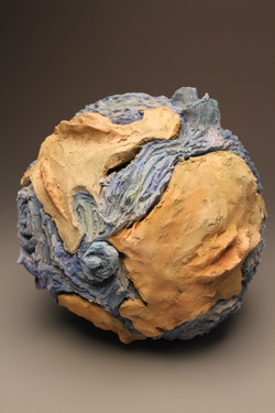 Earth (2010): ceramic, watercolor